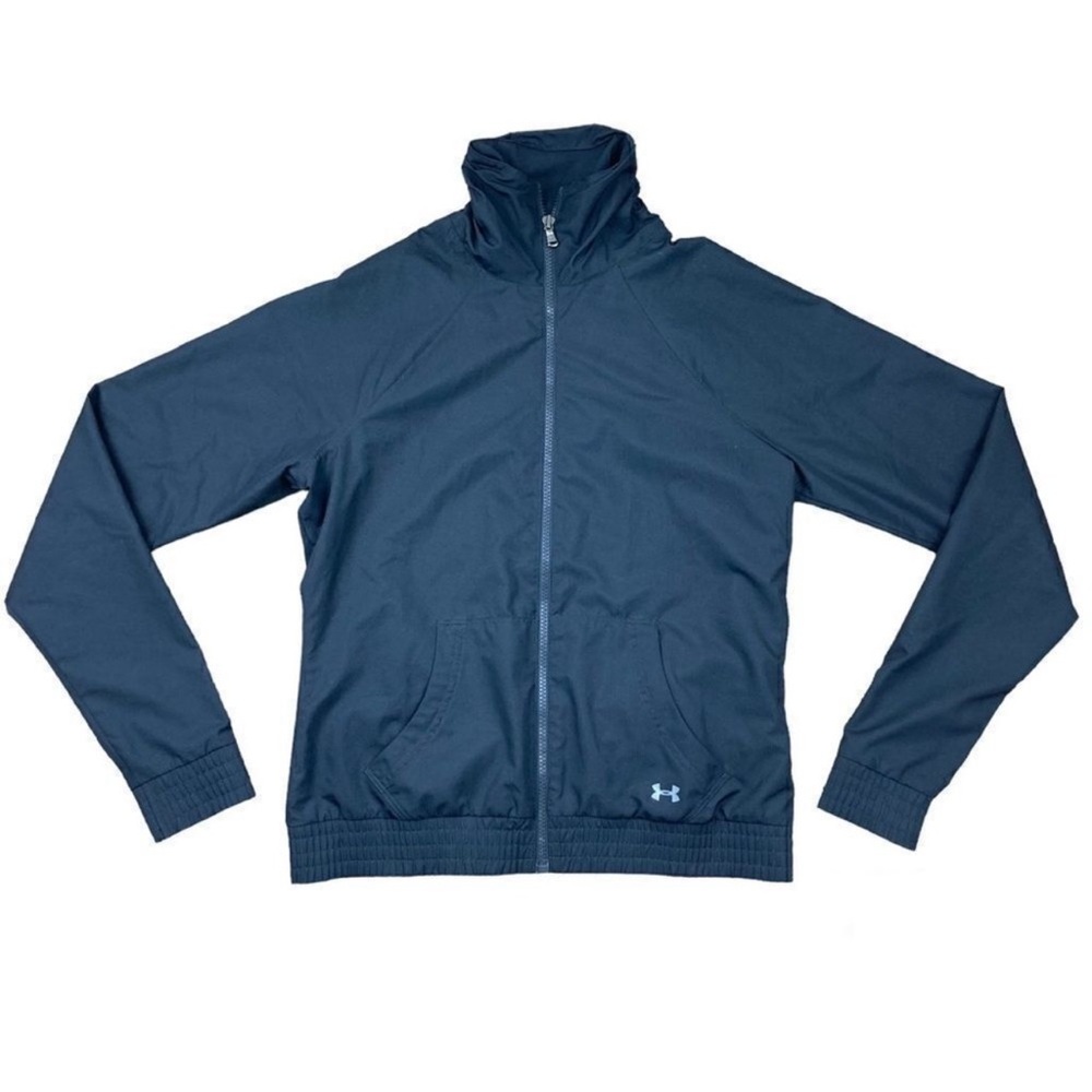 Under armour semi fitted black winder breaker jacket